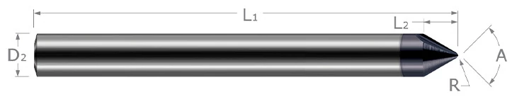 Tip Radius - 2 Flute - For Hardened Steels